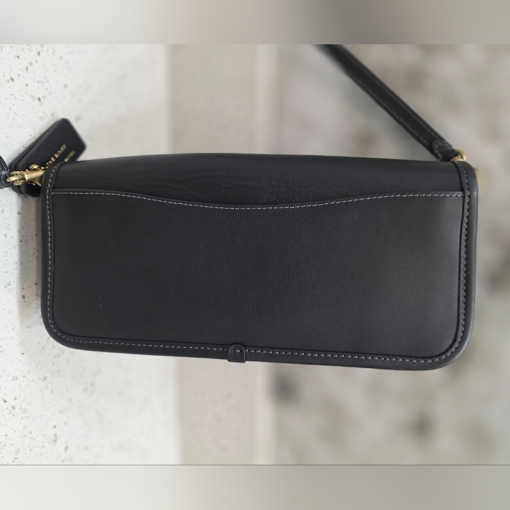 Coach Re-Edition "1974 The Dinky" Black Leather Shoulder Bag - Gorgeous - Picture 7 of 14